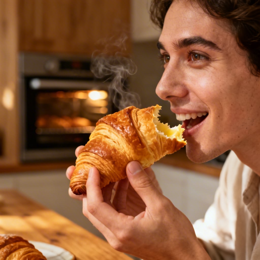 Illustration of "delicious" in a French cultural setting