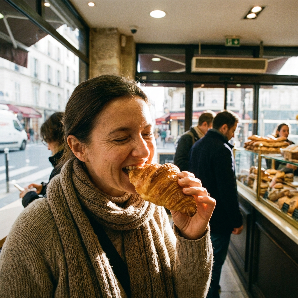 Illustration of "good" in a French cultural setting