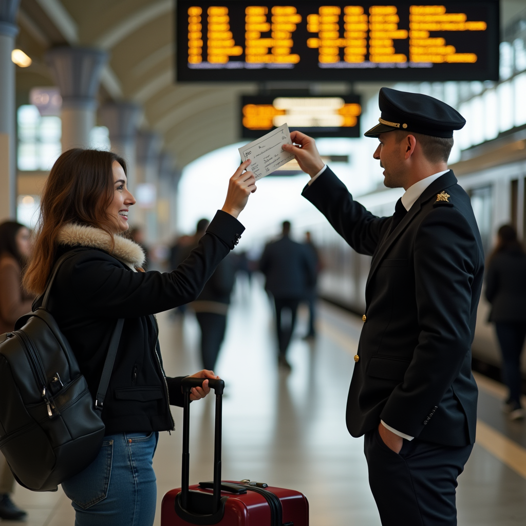 Illustration of "ticket" in a French cultural setting