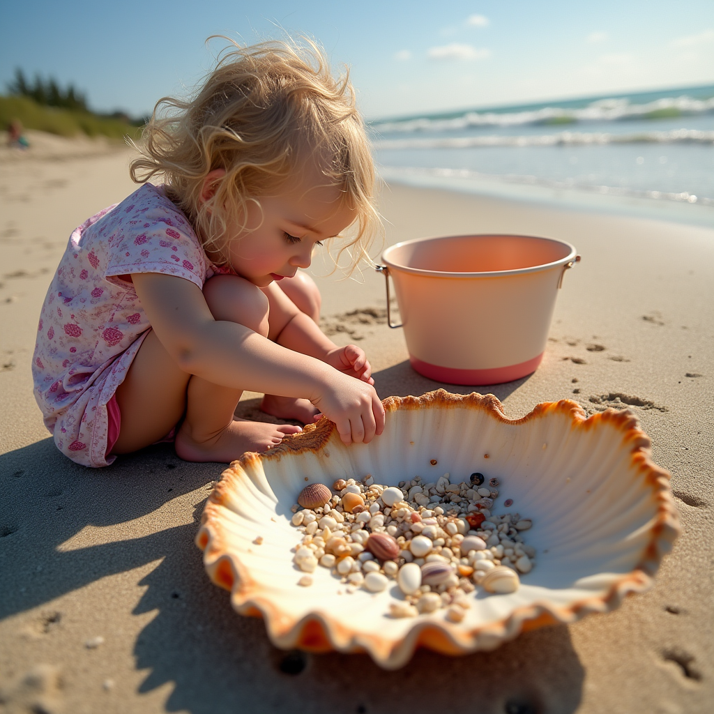 Illustration of "shellfish" in a Japanese cultural setting