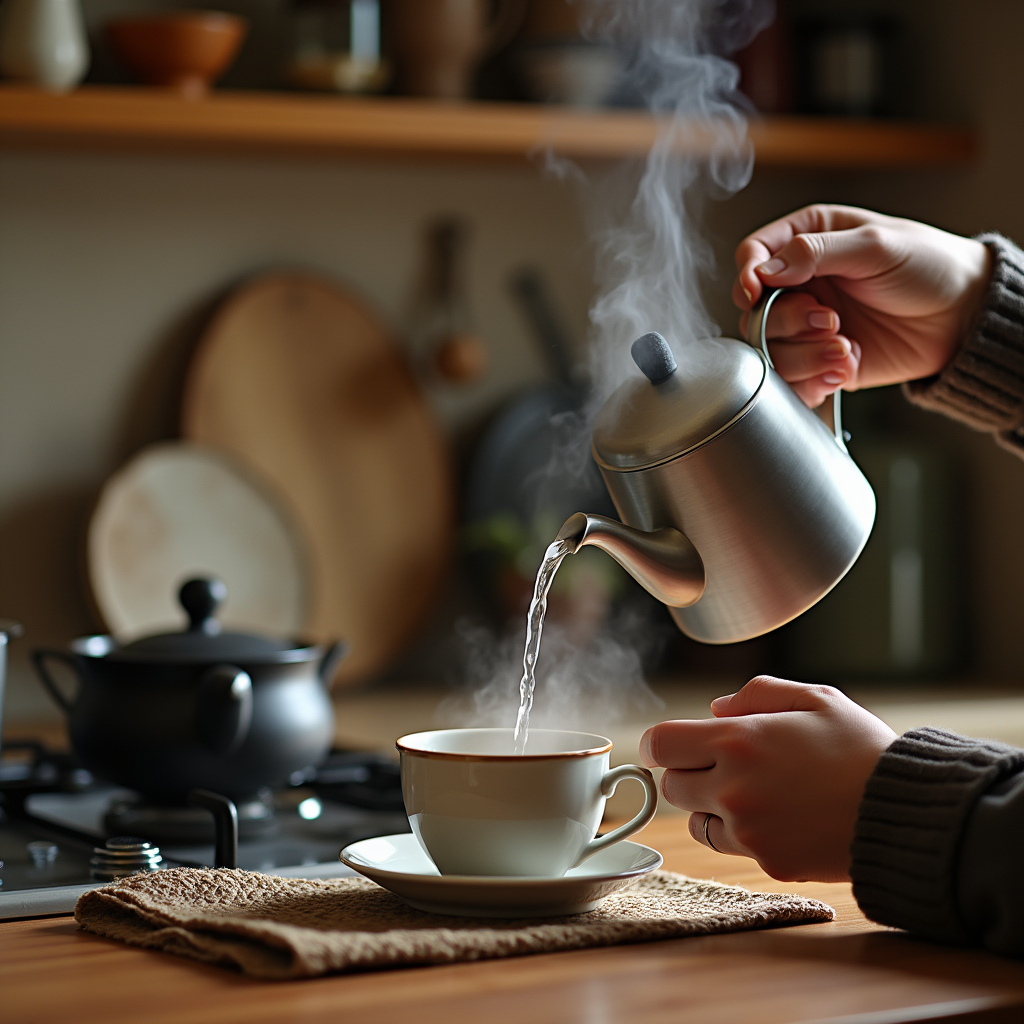 Illustration of "tea" in a Japanese cultural setting