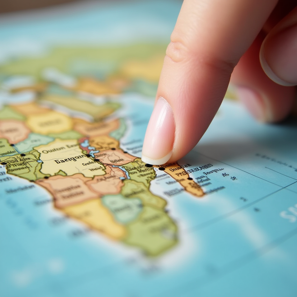 Illustration of "point" in a Spanish cultural setting